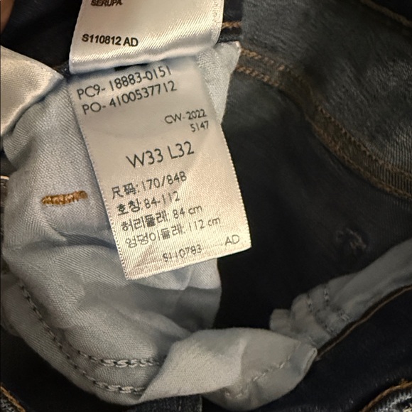 Levi’s 724 High Rise Straight Dark Denim Women’s size 33 jeans - Picture 13 of 13